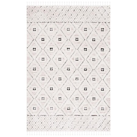 Safavieh 8 x 10 ft. Marrakesh Contemporary Rectangle Power Loomed Rug Ivory & Grey MRK546A-8